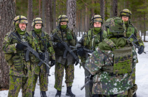 Sotilaita taistelukoulutuksessa