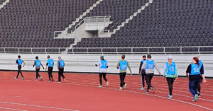 UKK kävelytesti Olympiastadionilla