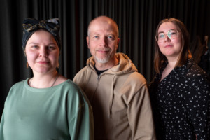 MPK:n kouluttajat Saana Leppäkoski, Pasi Raatikainen ja Susanna Liesko