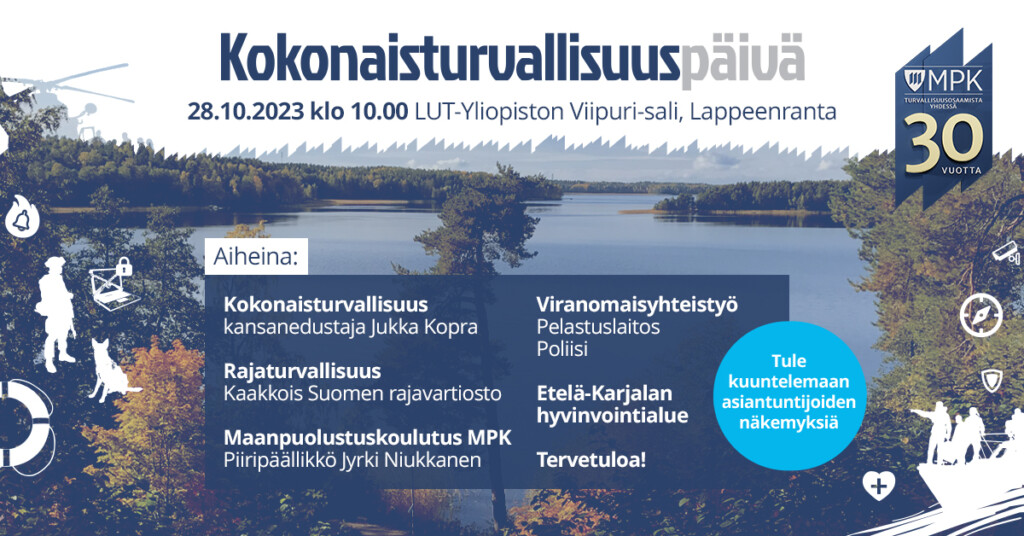 Kokonaisturvallisuuspäivän mainos kuvituskuva