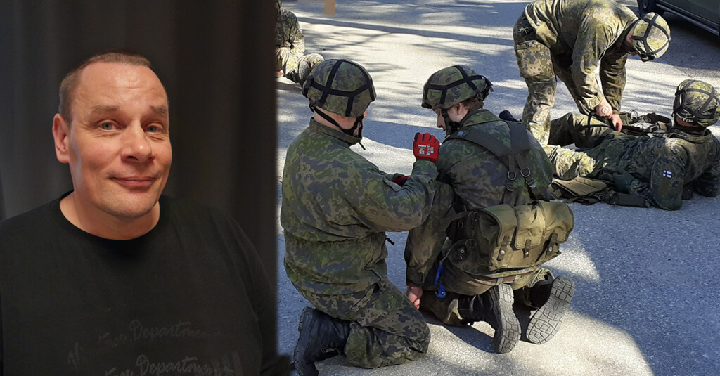Luonetjärven koulutuspäällikkö ja kurssilaisia kuvassa